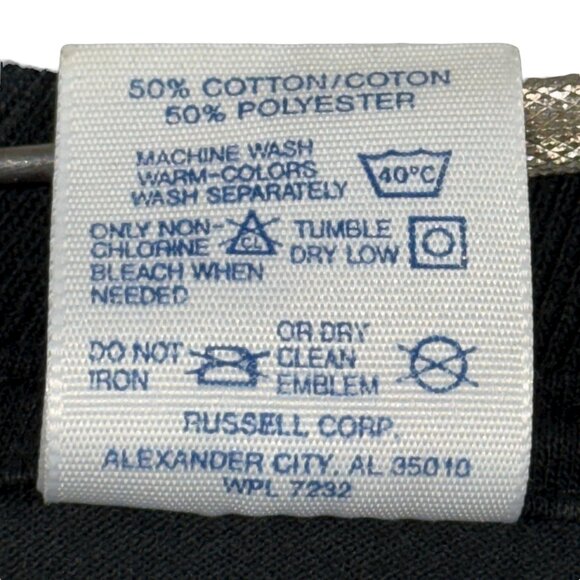 Vintage 90s Jerzees Black T-Shirt Sears Repair Services Logo XL USA Made - Picture 7 of 7